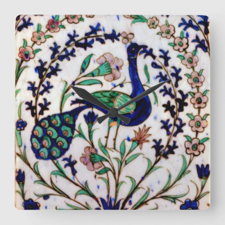 Relógio de Parede Iznik Peacock