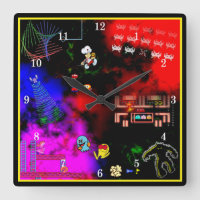 Relógio de Parede Junkie de Arcade Clássico