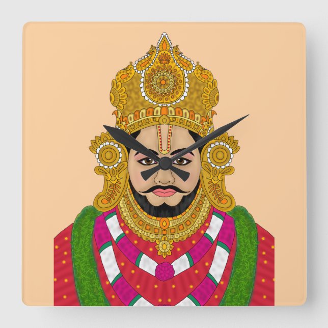 Relógio de Parede Khatu Shyam Ji (Frente)