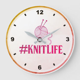 Relógio de Parede #KNITLIFE