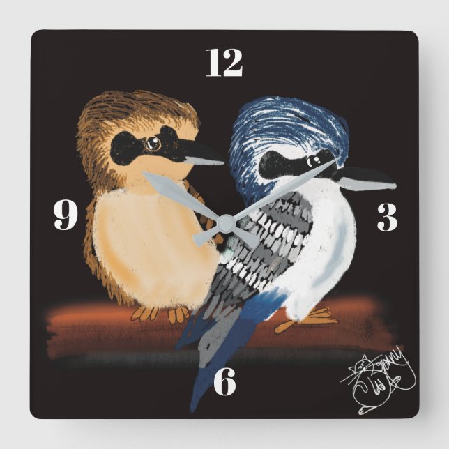 Relógio de parede Kookaburra (Frente)