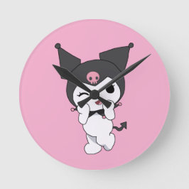Relógio de Parede Kuromi – Decoração de Sala Inspi