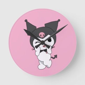 Relógio de Parede Kuromi – Decoração de Sala Inspi