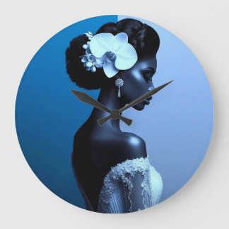 Relógio de Parede Lady Blue Alicia C Lacy Art