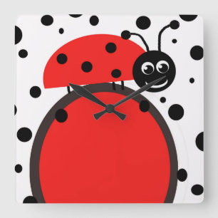 Relógio de Parede Ladybug