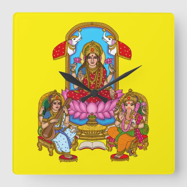 Relógio de Parede Lakshmi Ganesh (Frente)