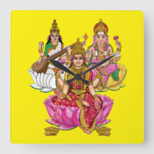Relógio de Parede Lakshmi Ganesha