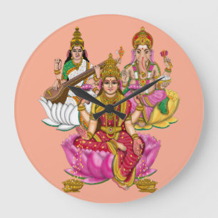 Relógio de Parede Lakshmi Ganesha