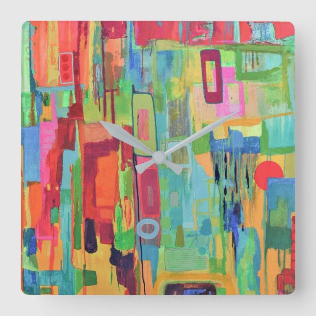 Relógio de Parede Laranja (Frente)