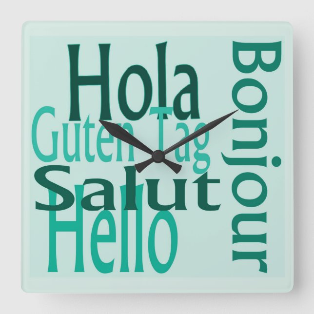 Relógio de parede legal acrílico (Frente)