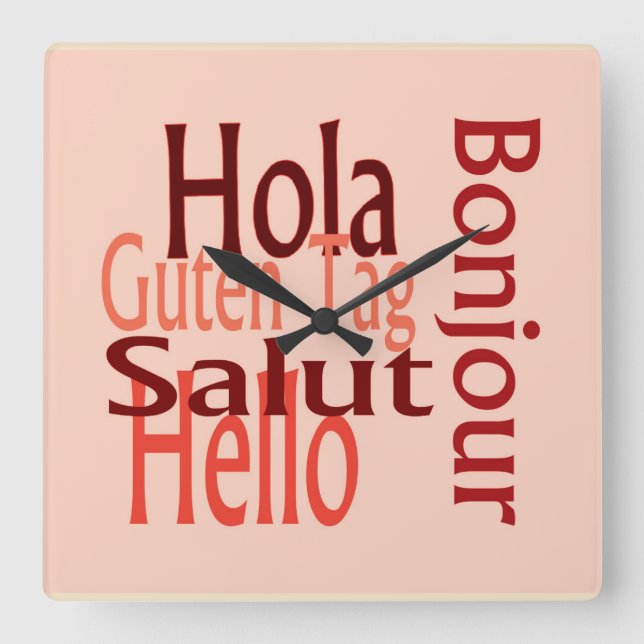 Relógio de parede legal acrílico (Frente)