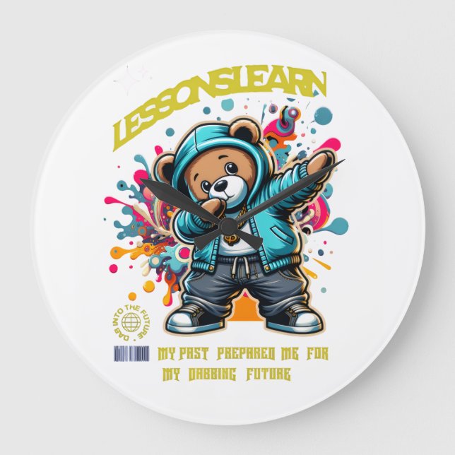 Relógio de Parede Lições Futuras DABBING (Frente)