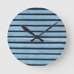 Relógio de Parede "Linhas Azuis" Redondas (Média)