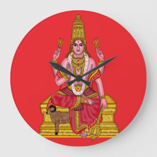 Relógio de Parede Lord Mangal Dev Astrologia Hindu