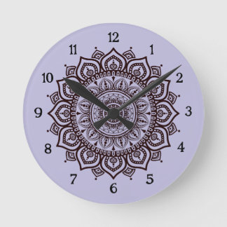 Relógio de Parede Mandala Decoração Espiritual Ele