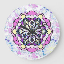 Relógio de Parede Mandala Primavera