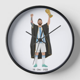 Relógio De Parede Messi World Cup Champion 