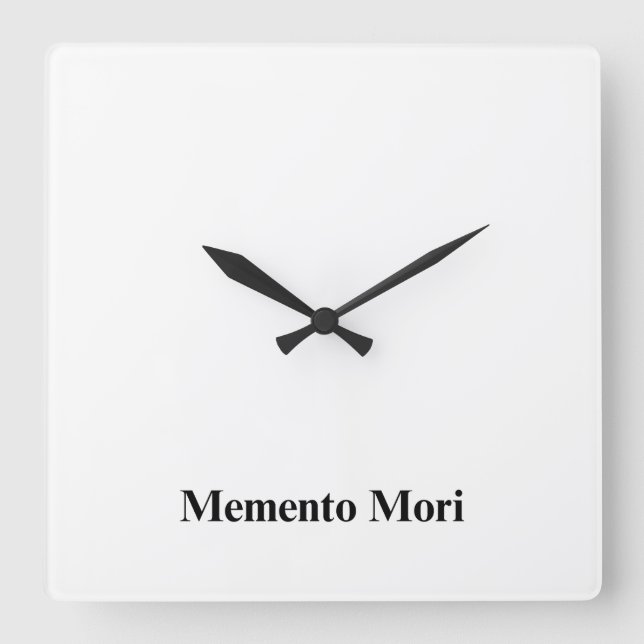 Relógio de Parede Minimalista Memento Mori (Frente)