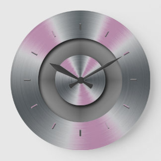 Relógio de Parede Moderna Elegante Metálico Azul