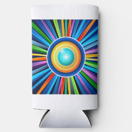 Relógio de parede moderno com o sol radial vibrant