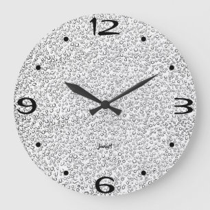 Relógio de Parede Moderno para Banheiro com Cinza 