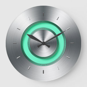 Relógio De Parede Moderno Para Faux Metal De Cozi