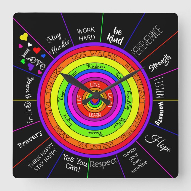 Relógio de Parede Motivacional e Inspiracional (Frente)