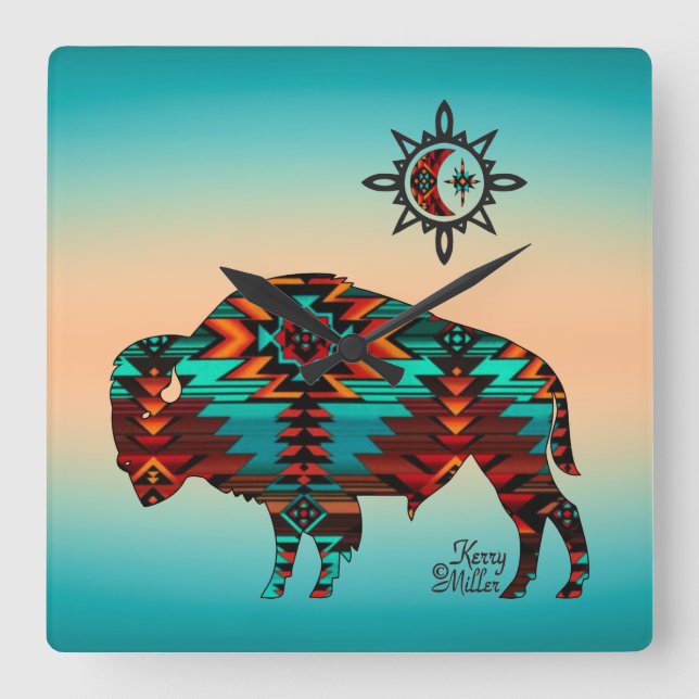 Relógio de Parede na Praça do Sudoeste de Buffalo (Frente)