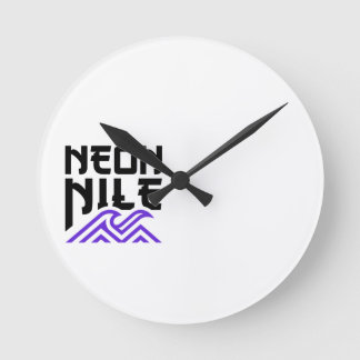 Relógio de Parede NEON NILE Wave Logo