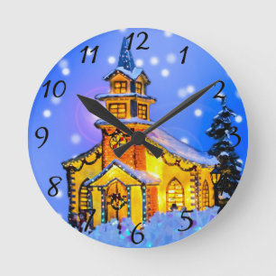 Relógio de Parede Noite de Natal