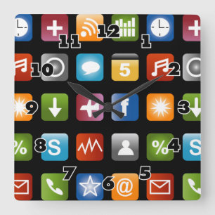 Relógio de parede novidade   Gráficos de ícones