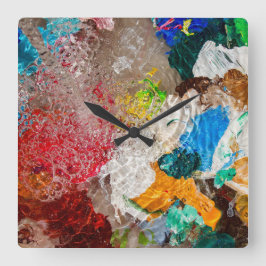 Relógio de parede Paleta de Artista