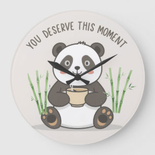 Relógio de Parede Panda Fofo Panda Fofo Motivaci