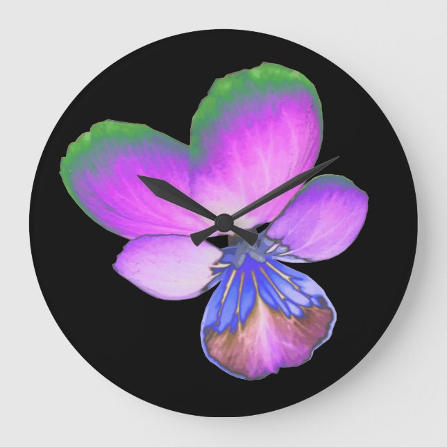 Relógio de Parede Pansy bonito (Frente)