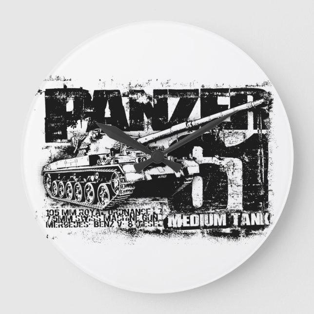 Relógio de Parede Panzer 61 (Frente)