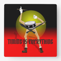 Relógio de parede para bateristas