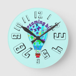 Relógio de parede para salas para crianças