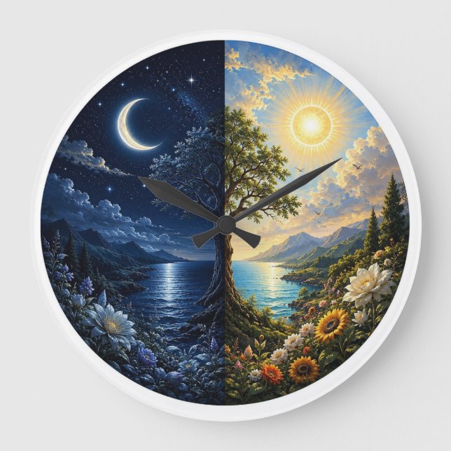 Relógio de Parede Persa Noite & Dia Yalda – Sol, L (Frente)