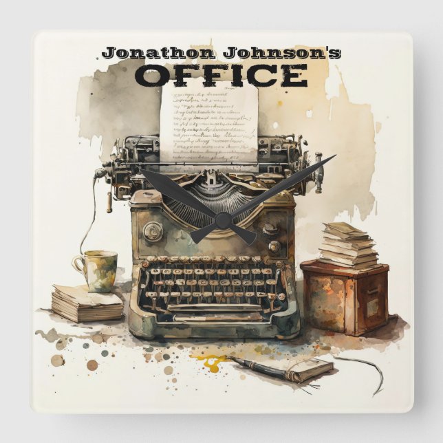 Relógio de Parede Personalizada de Máquina de Máqu (Frente)