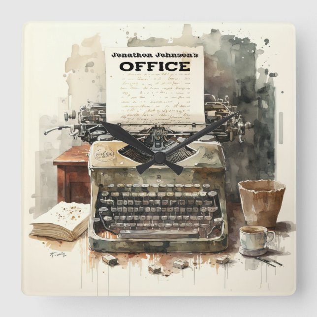 Relógio de Parede Personalizada do Escritório de M (Frente)