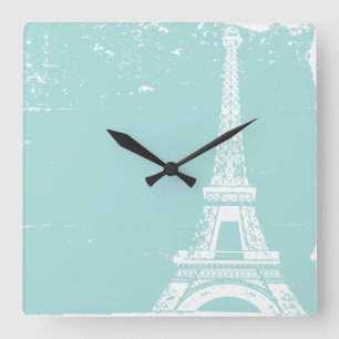 Relógio de Parede Personalizado da Torre Eiffel A