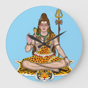 Relógio de Parede Personalizado Deus Hindu Lord Sh