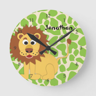 Relógio de Parede Personalizado do Rei da Selva/Le