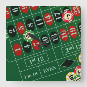 Relógio de Parede Personalizado do Roulette