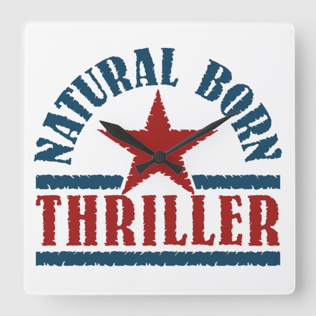 Relógio de parede personalizado do Thriller Nascer (Frente)