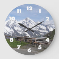 relógio de parede personalizado dos Alpes austríac