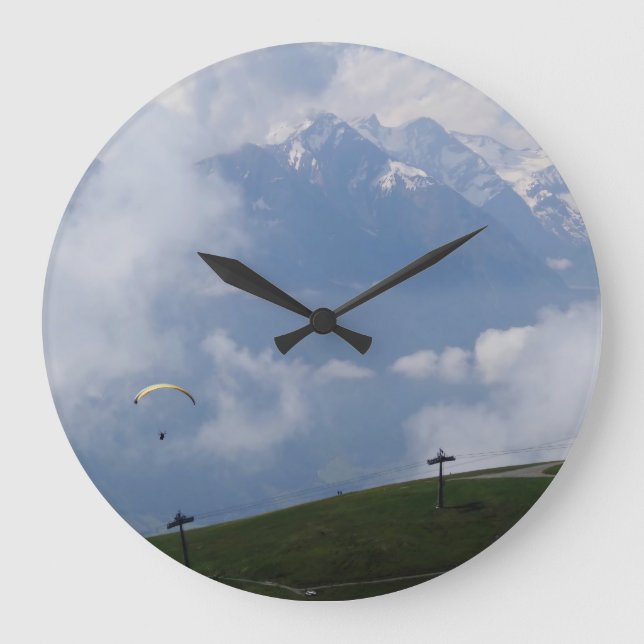 relógio de parede personalizado dos Alpes austríac (Frente)