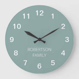 Relógio de Parede Personalizado Minimalista Turque