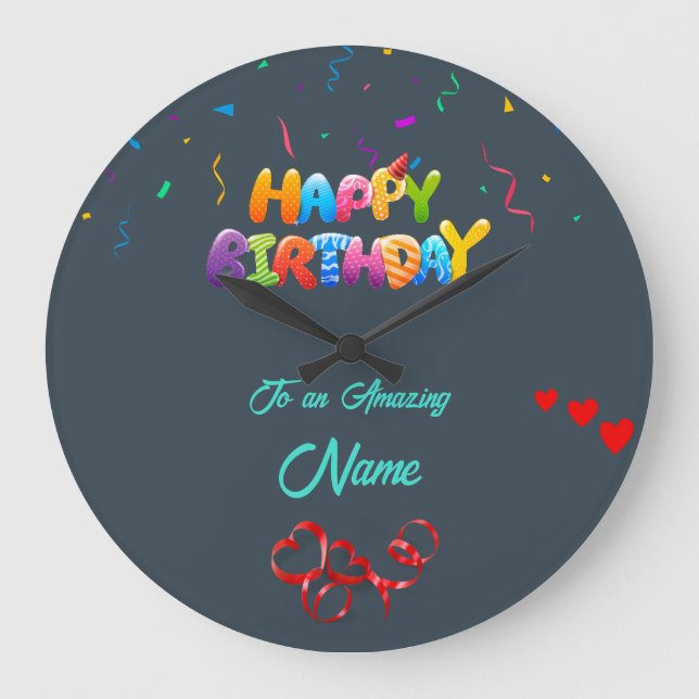 Relógio de Parede Personalizado - Presente Único d (Frente)