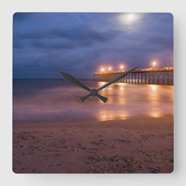 Relógio de Parede Personalizado Quadrado Impresso  (Frente)